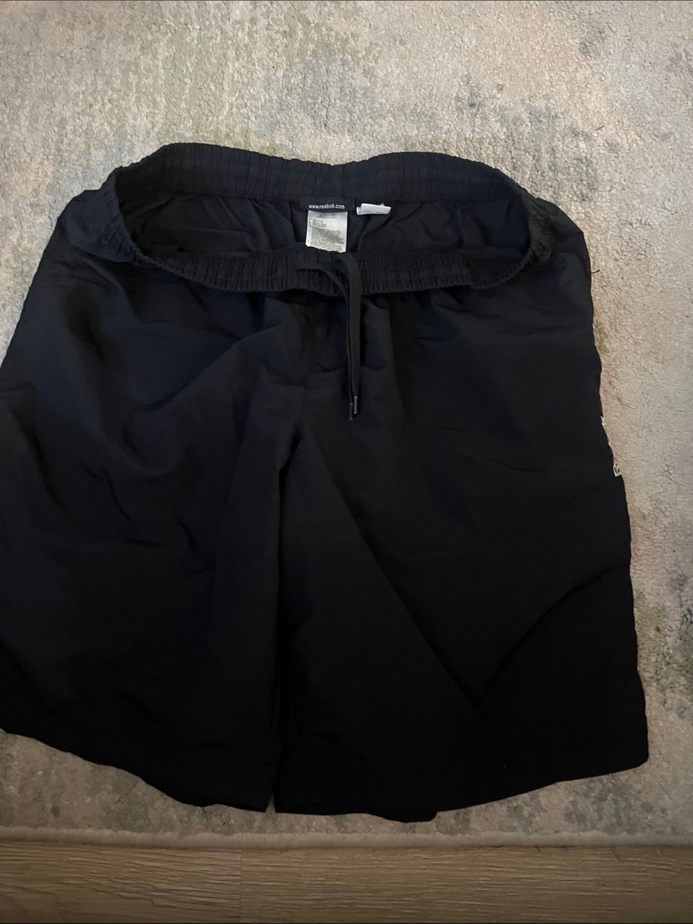 Men's Black Reebok Swim/Active Shorts - Drawstring Waist